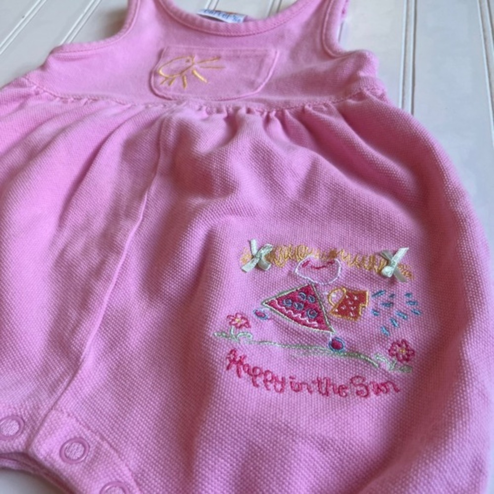 Vintage Baby Girl 3-6M Clothing Bundle Carter's Dresses Sunsuit Spring Lot - Picture 8 of 16